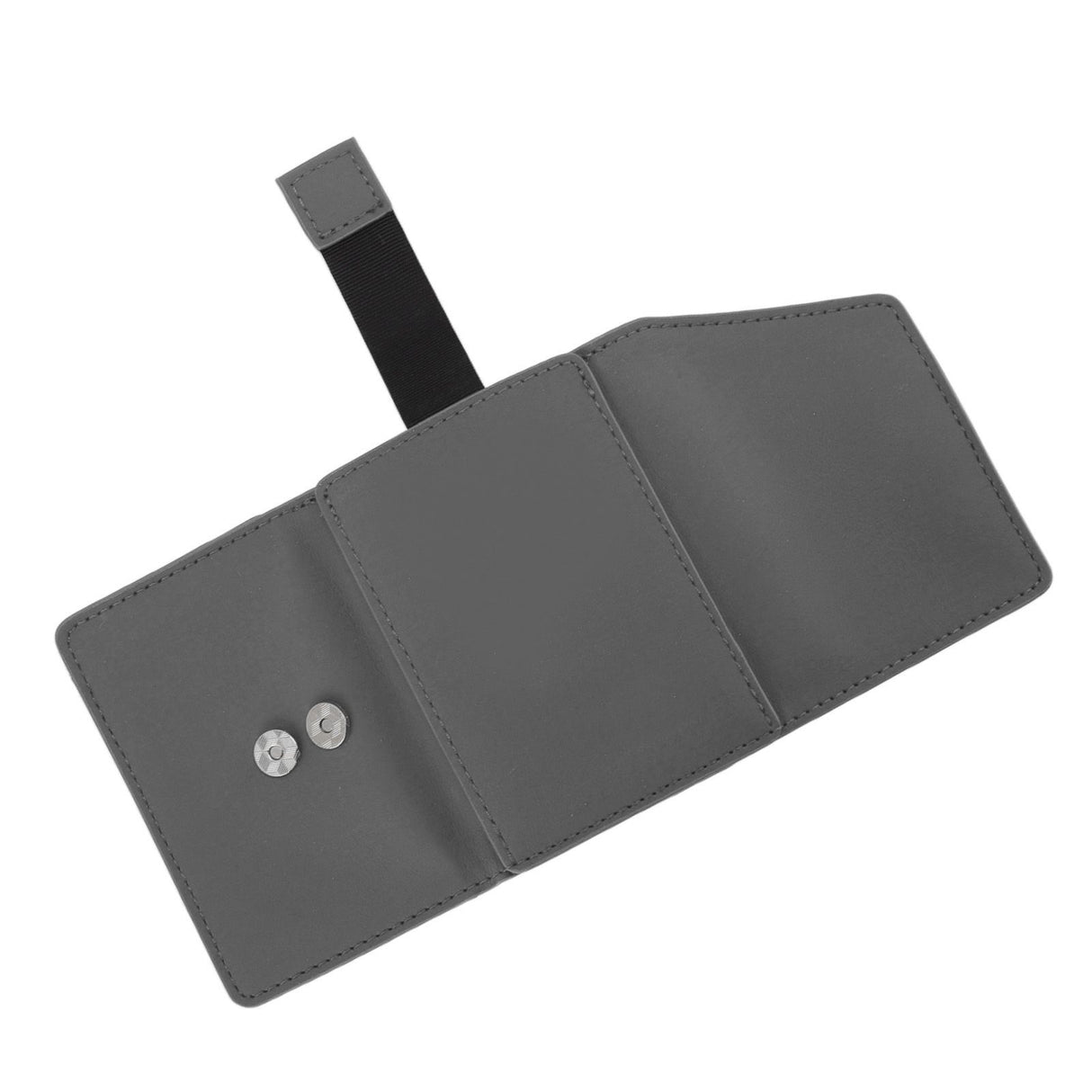 Minimalist Wallet Leather Credit Card Holder Coin Purse Portable Multi Function Card Holder Wallet for Men Women Grey