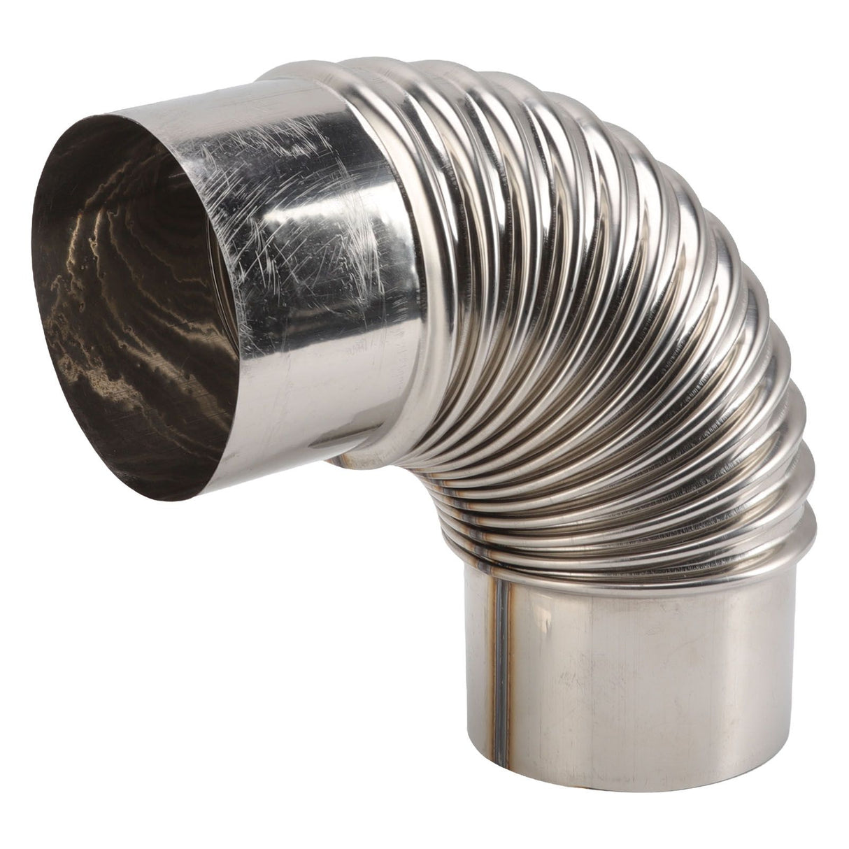 Stainless Steel Elbow Chimney Stove Pipe 90 Degrees Bending Chimney Flue Adapter Tube