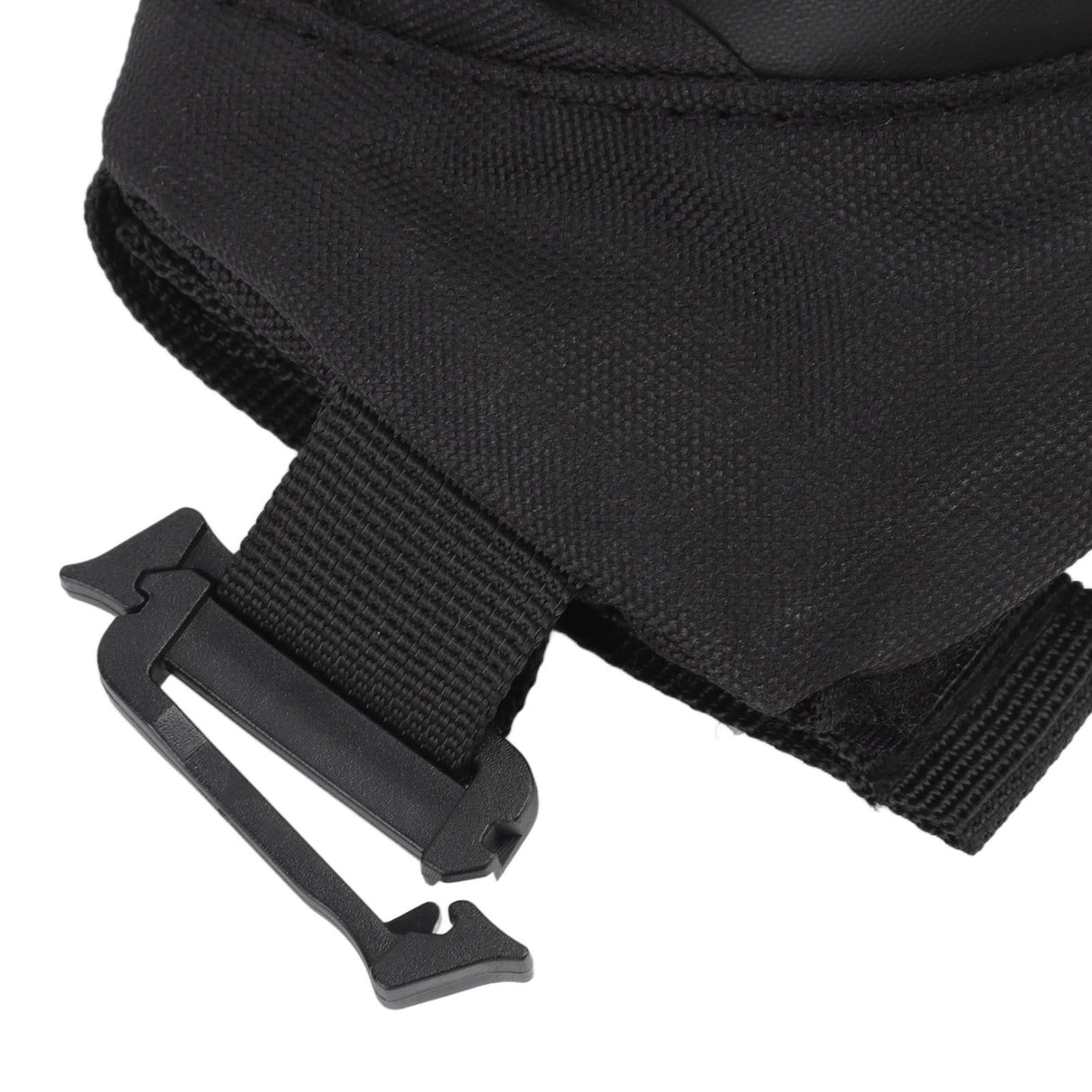 Outdoor Backpack Shoulder Strap Pouch Clip On Pouch Backpack Attachment Bag for Hikers Black