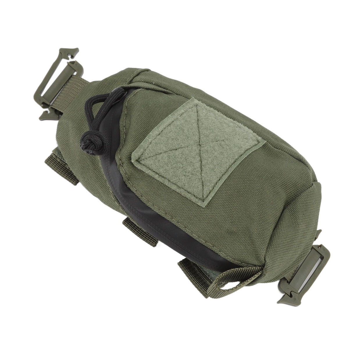 Outdoor Backpack Shoulder Strap Pouch Clip On Pouch Backpack Attachment Bag for Hikers OD Green