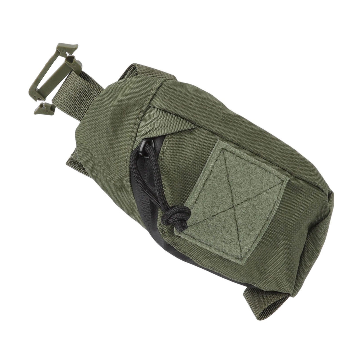 Outdoor Backpack Shoulder Strap Pouch Clip On Pouch Backpack Attachment Bag for Hikers OD Green