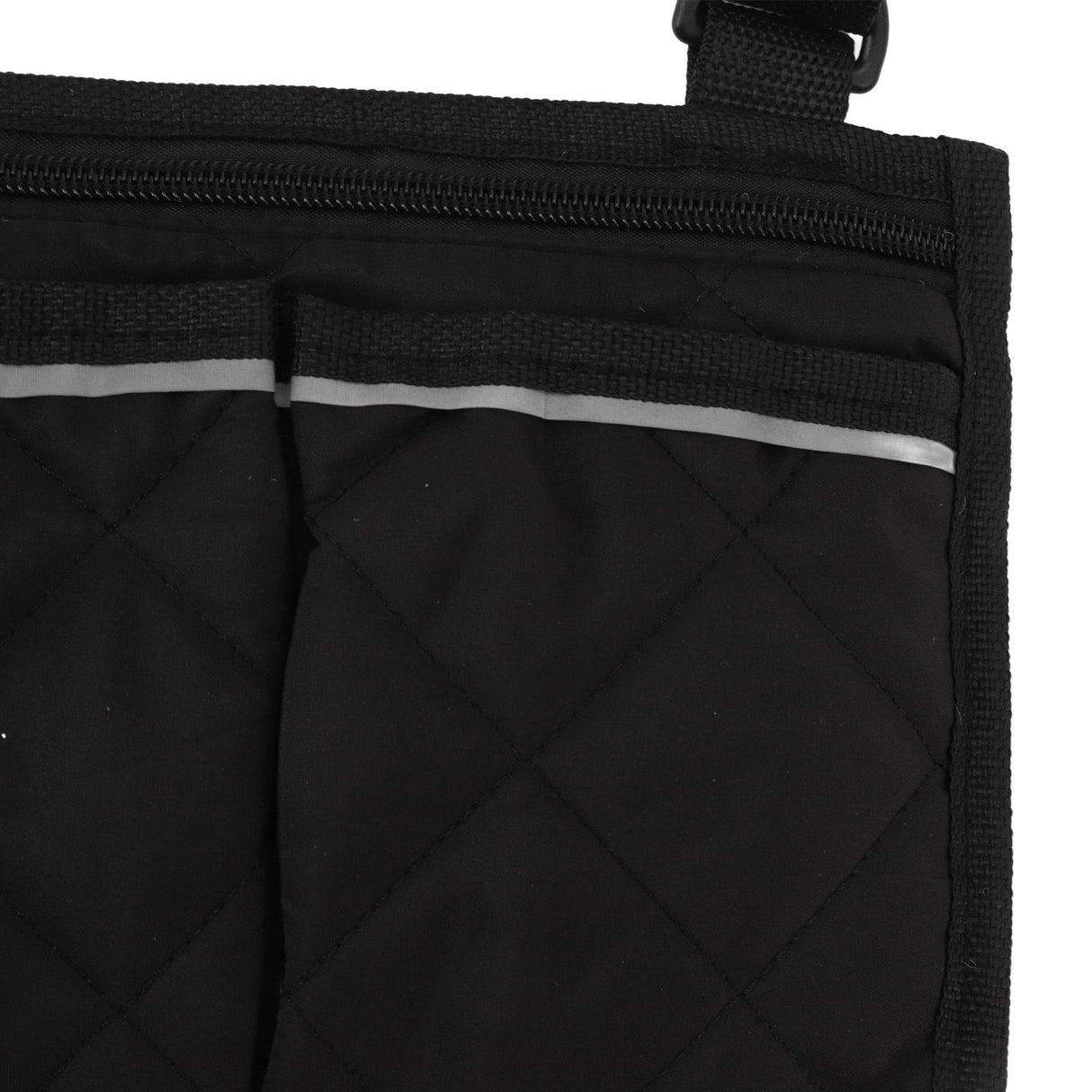 Wheelchair Pouch Bag Waterproof Polyester Multi Pocket Design Wheelchair Side Pocket for Outdoor Mobile Chair Black