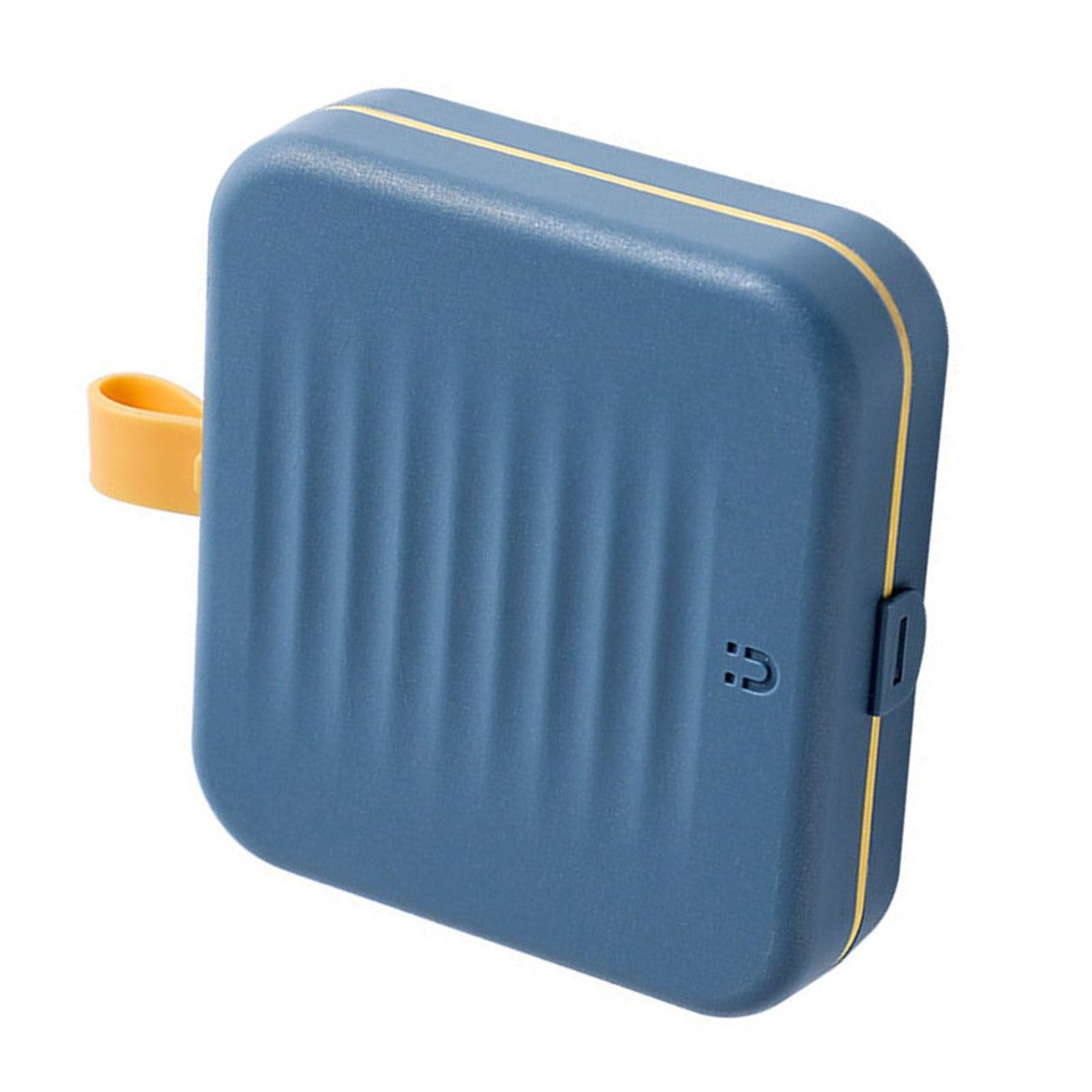 Magnetic Suction Sewing Box Portable Small Double Layer Magnetic Sewing Box Kit for Home Dormitory Travel Blue