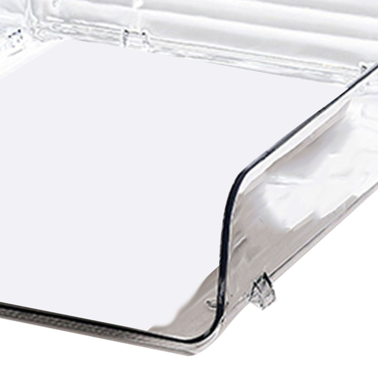 A4 Paper Storage Box Stackable Plastic Large Opening Single Layer Desktop File Organizer for Office Transparent 26.5x33x7.5cm/10.4x13.0x3.0in