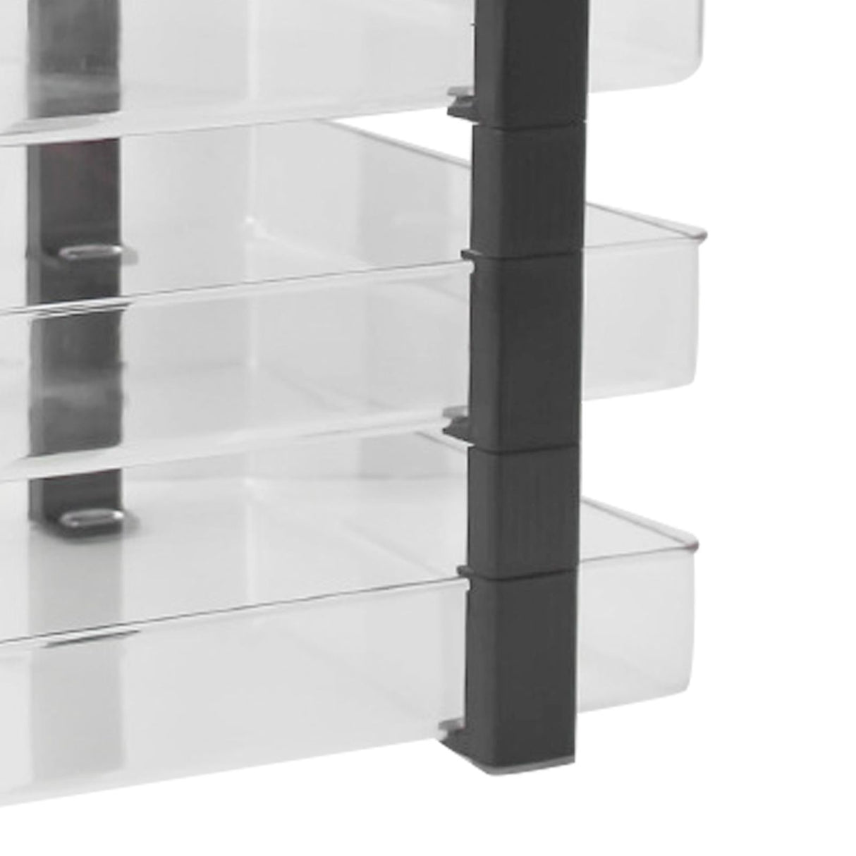 Desk File Letter Tray Layered Classified Documents Rack Acrylic Office Storage Rack Transparent 3 Layers 280x372x247mm