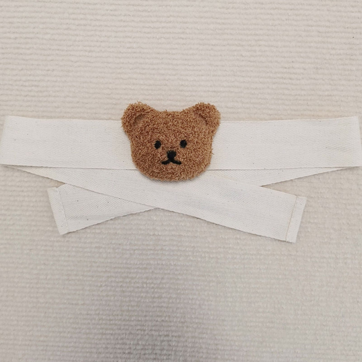 Curtain Tiebacks Embroidered Bear Head Curtain Strap Tie Rope Children Room Decoration Brown Bear