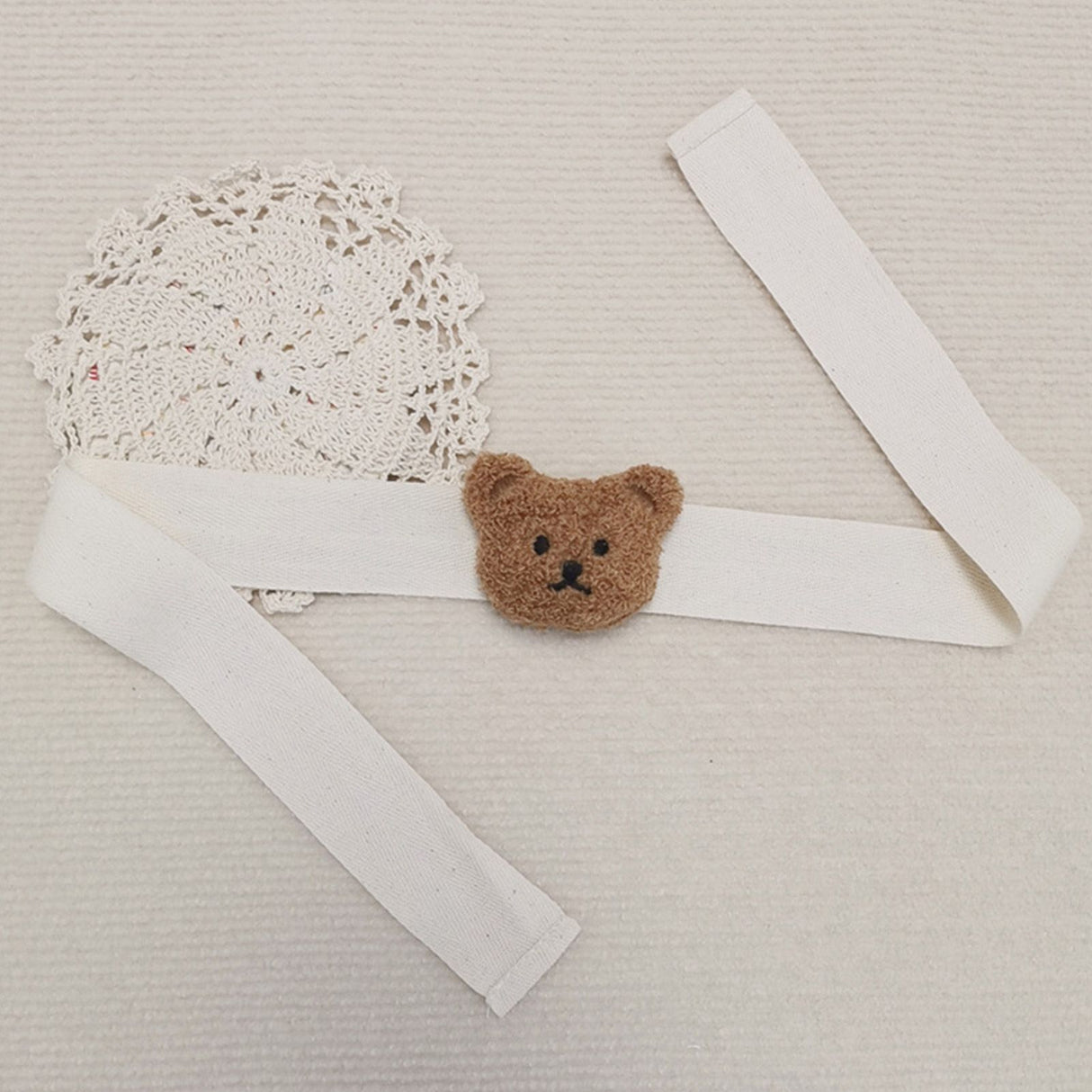 Curtain Tiebacks Embroidered Bear Head Curtain Strap Tie Rope Children Room Decoration Brown Bear