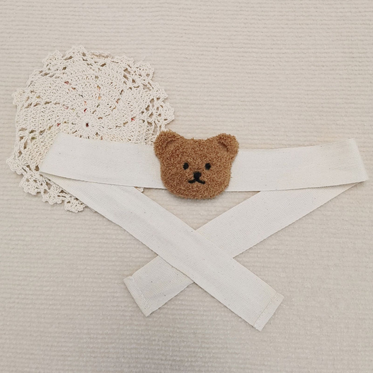 Curtain Tiebacks Embroidered Bear Head Curtain Strap Tie Rope Children Room Decoration Brown Bear