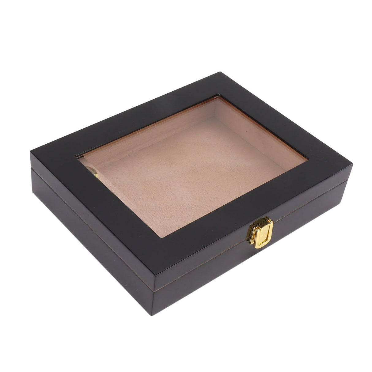 Cigar Humidors Box Transparent Window Cigar Humidor Mini Portable Cigar Box with Mechanical Hygrometer