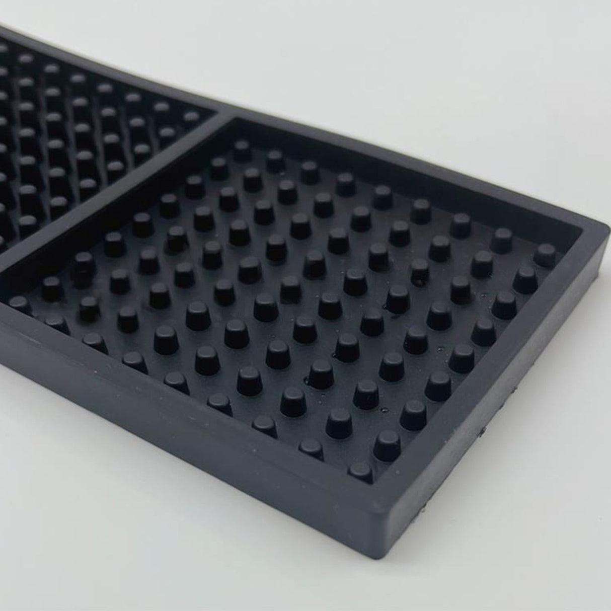 60x8x1CM Bar Rail Mat PVC Black Antiskid Bar Service Spill Mat for Coffee Hairdressing
