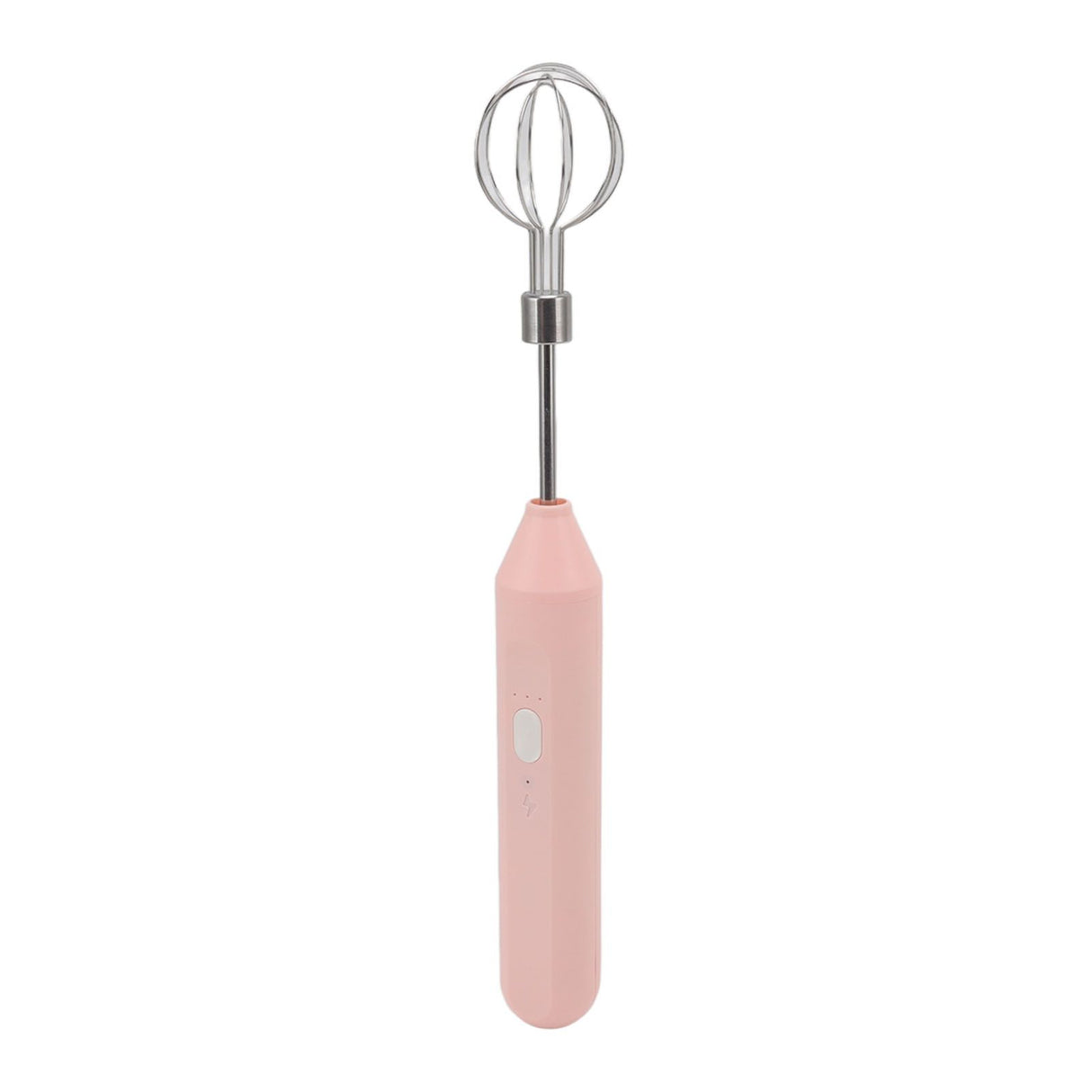 Electric Hand Mixer Three Different Speeds Battery Powered Handheld Milk Frother for Home Baking Pink