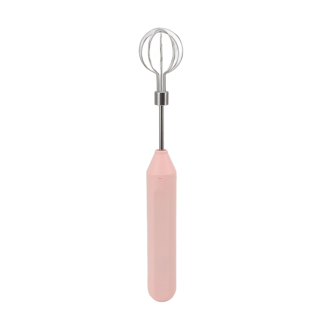 Electric Hand Mixer Three Different Speeds Battery Powered Handheld Milk Frother for Home Baking Pink