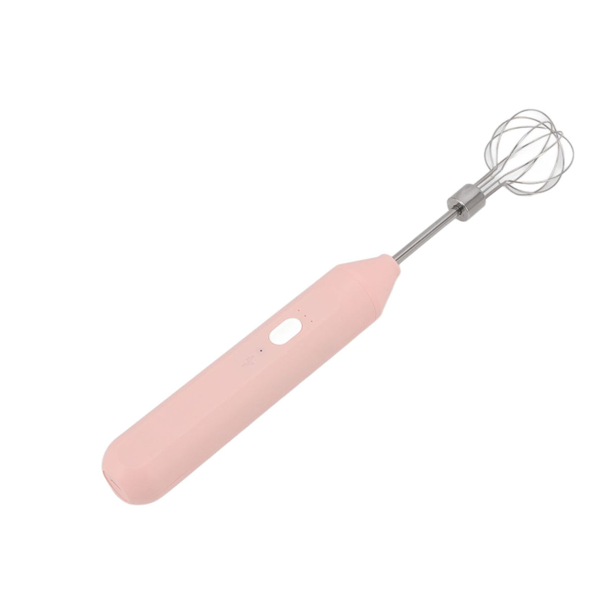 Electric Hand Mixer Three Different Speeds Battery Powered Handheld Milk Frother for Home Baking Pink