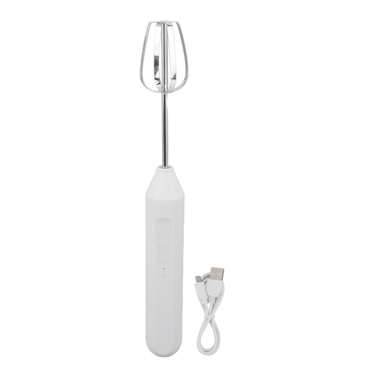 Electric Handheld Egg Beater Electric Milk Frother Coffee Blender Milkshake Blender Foamer Kitchen Tools White