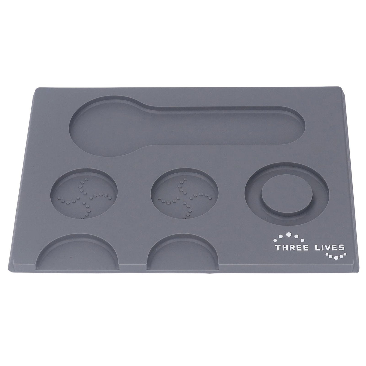 Coffee Tampers Mat Portable PVC Polished Back Antiskid Coffee Tamping Pad for Bar Cafe Home Grey