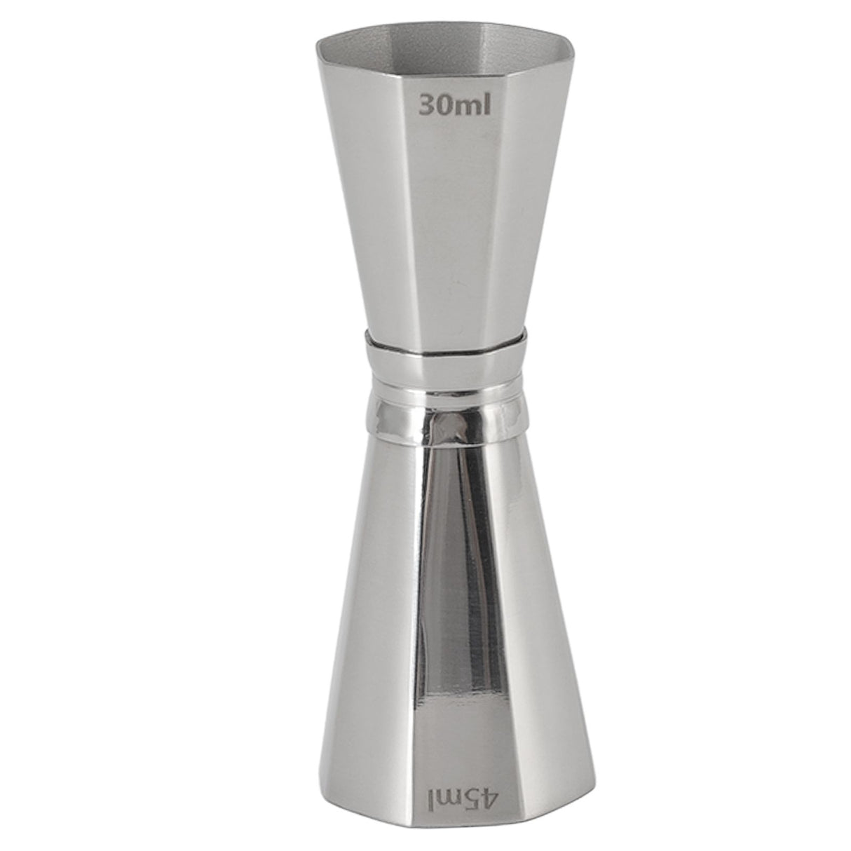 304 Stainless Steel Jigger with Scales Octagonal Double Cocktail Jigger Measuring Tool for Bartenders