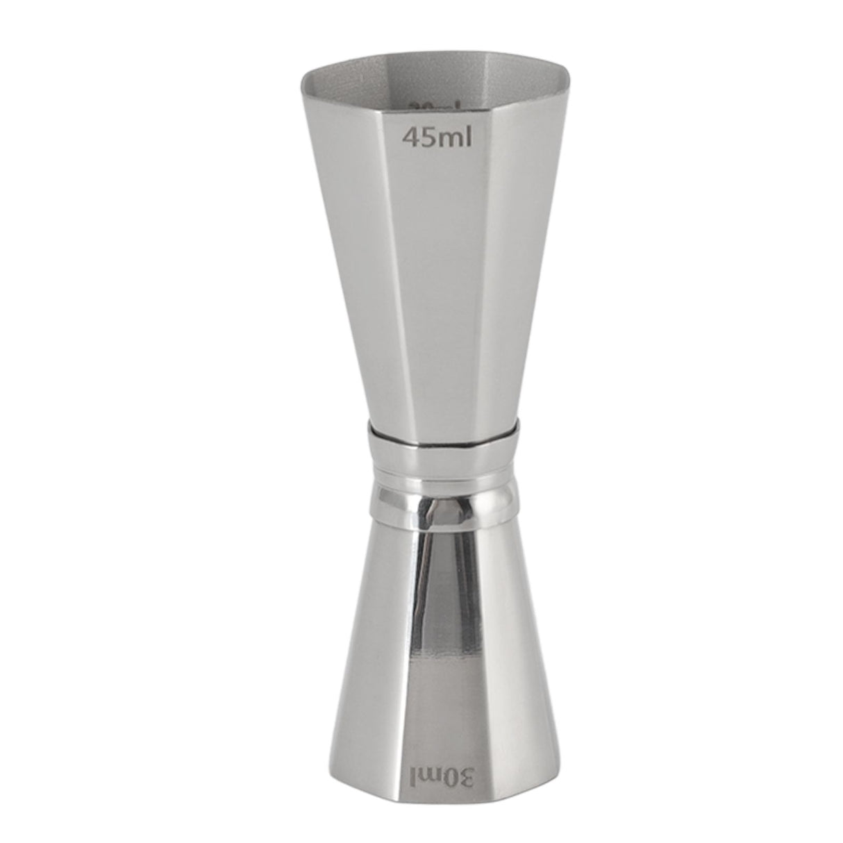 304 Stainless Steel Jigger with Scales Octagonal Double Cocktail Jigger Measuring Tool for Bartenders