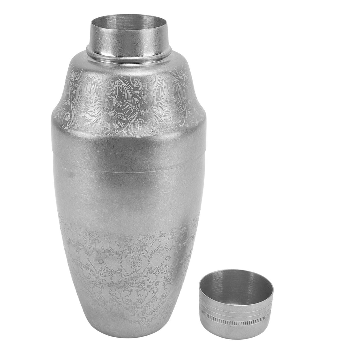 Cocktail Shaker 304 Stainless Steel Boston Shaker Mixer with Built in Strainer for Bar Home Bartending