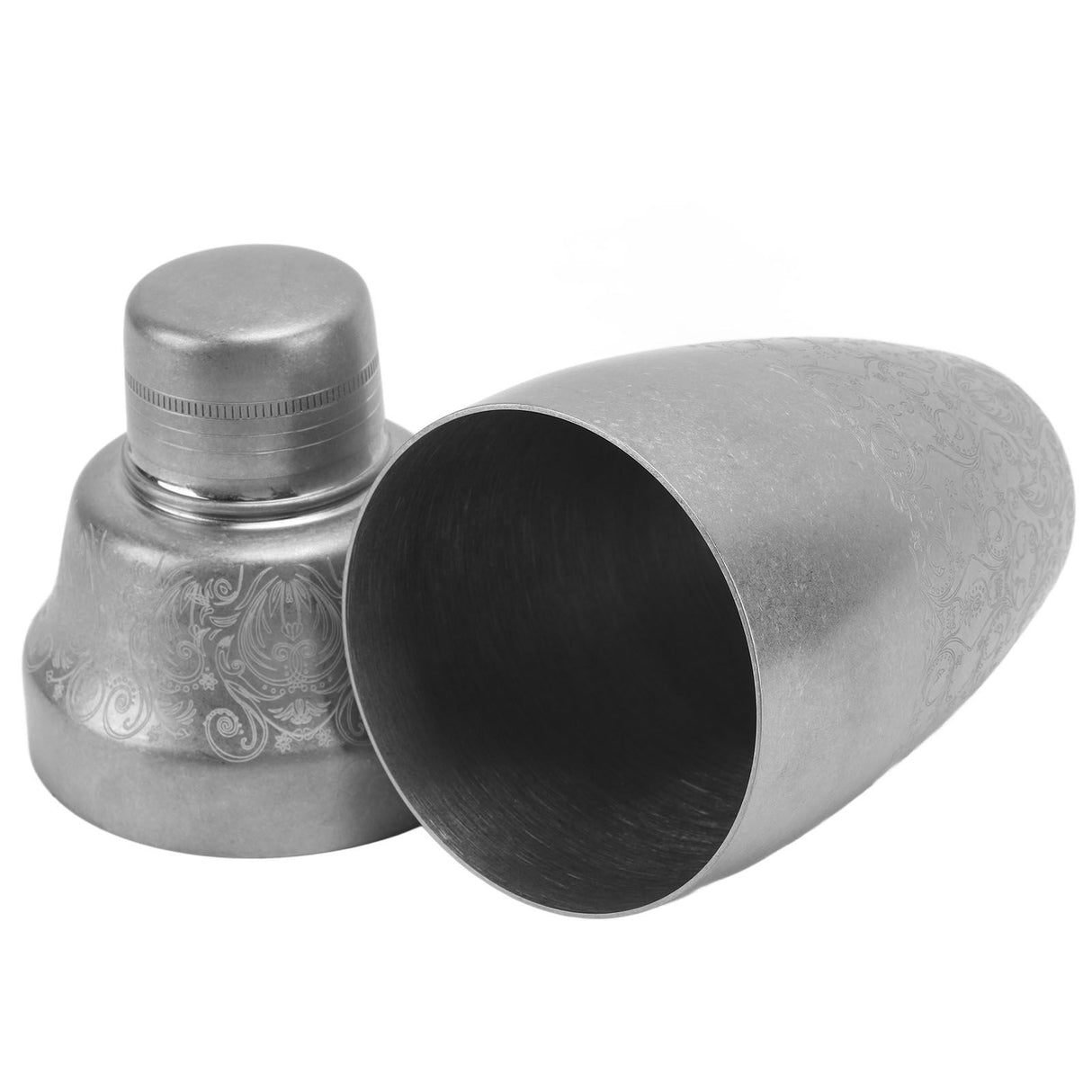 Cocktail Shaker 304 Stainless Steel Boston Shaker Mixer with Built in Strainer for Bar Home Bartending