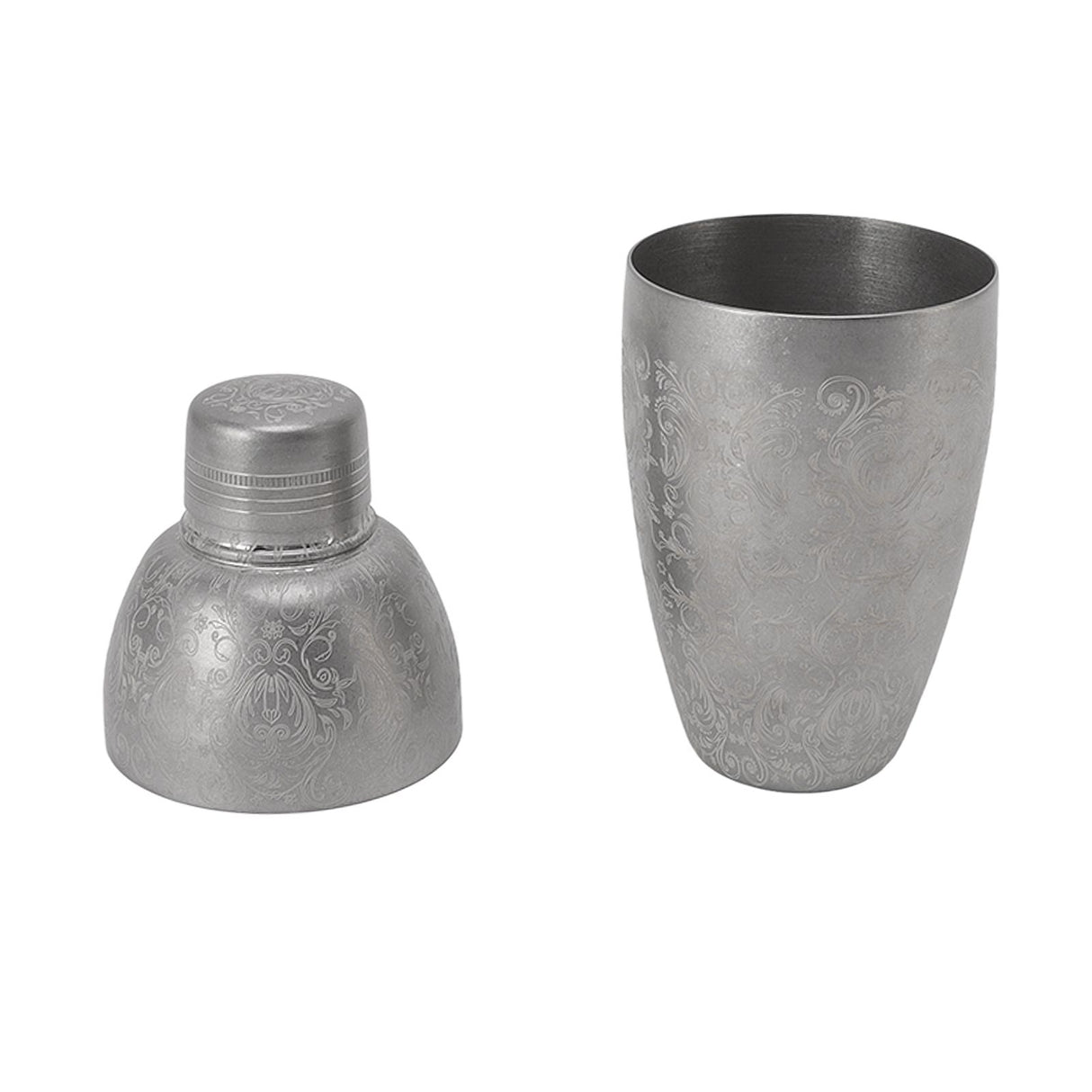 Boston Cocktail Shaker 304 Stainless Steel Bartending Mixer Shaker Bar Wine Cup for Bartender American Carved