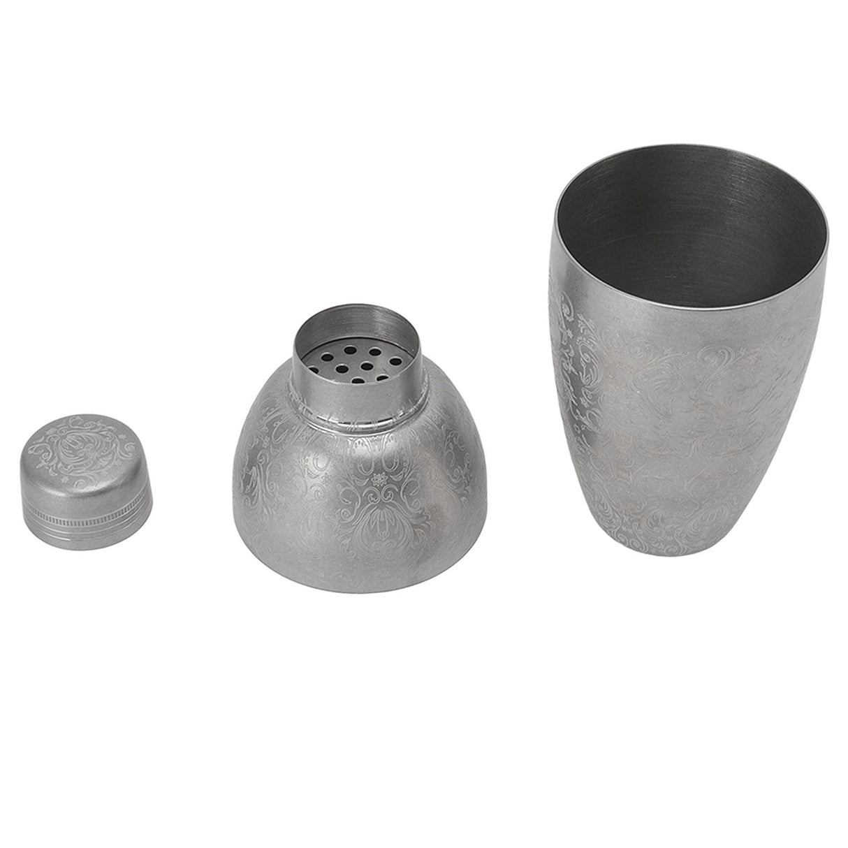 Boston Cocktail Shaker 304 Stainless Steel Bartending Mixer Shaker Bar Wine Cup for Bartender American Carved