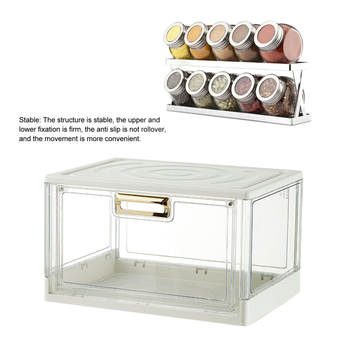 Desktop Cup Storage Box Stackable Dustproof Water Cup Storage Box Home Coffee Glass Holder with Lid White Ordinary 38x27.5x22.6cm/15.0x10.8x8.9in