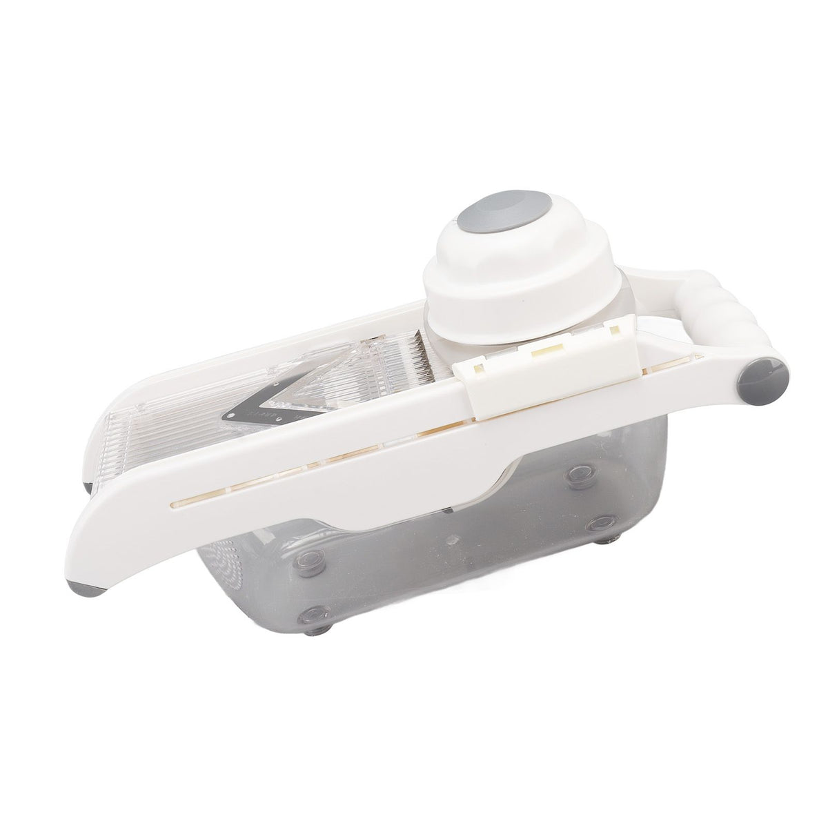 Fruit and Vegetable Slice Cutter Stainless Steel Lemon Potato Slicing Tool with Hand Guard for Home Kitchens