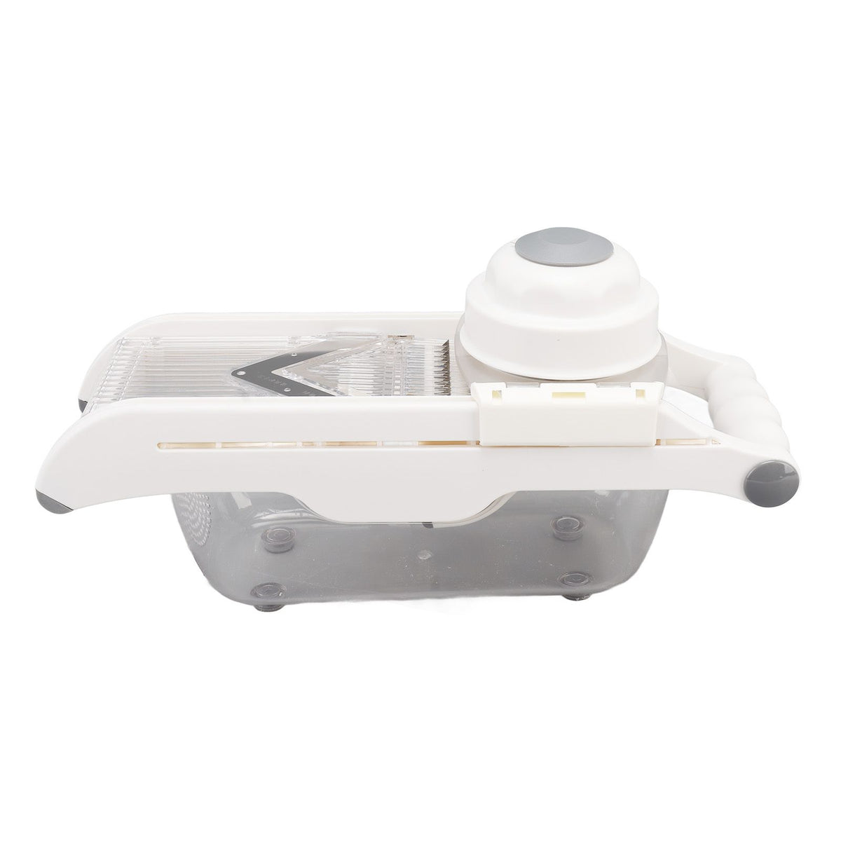 Fruit and Vegetable Slice Cutter Stainless Steel Lemon Potato Slicing Tool with Hand Guard for Home Kitchens