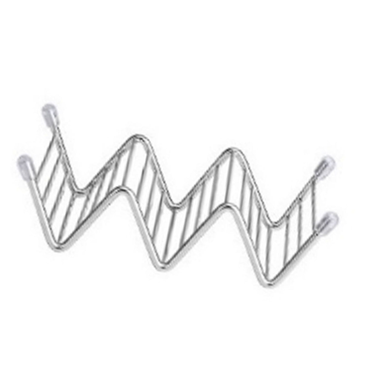 Stainless Steel V Shaped Taco Holder Corn Roll Spring Roll Taco Stand Home Pancake Food Rack 2‑3 Grids 6.3x13.5x4.5cm/2.5x5.3x1.8in