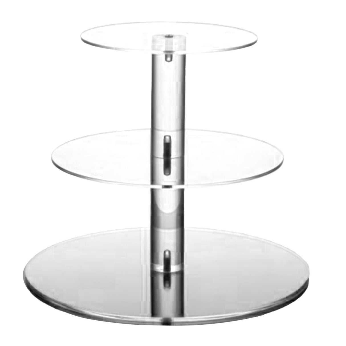 Cupcake Stand Multi Round Tiers Transparent Acrylic High Stability Cupcake Tower for Display Serving Party 3 Tier