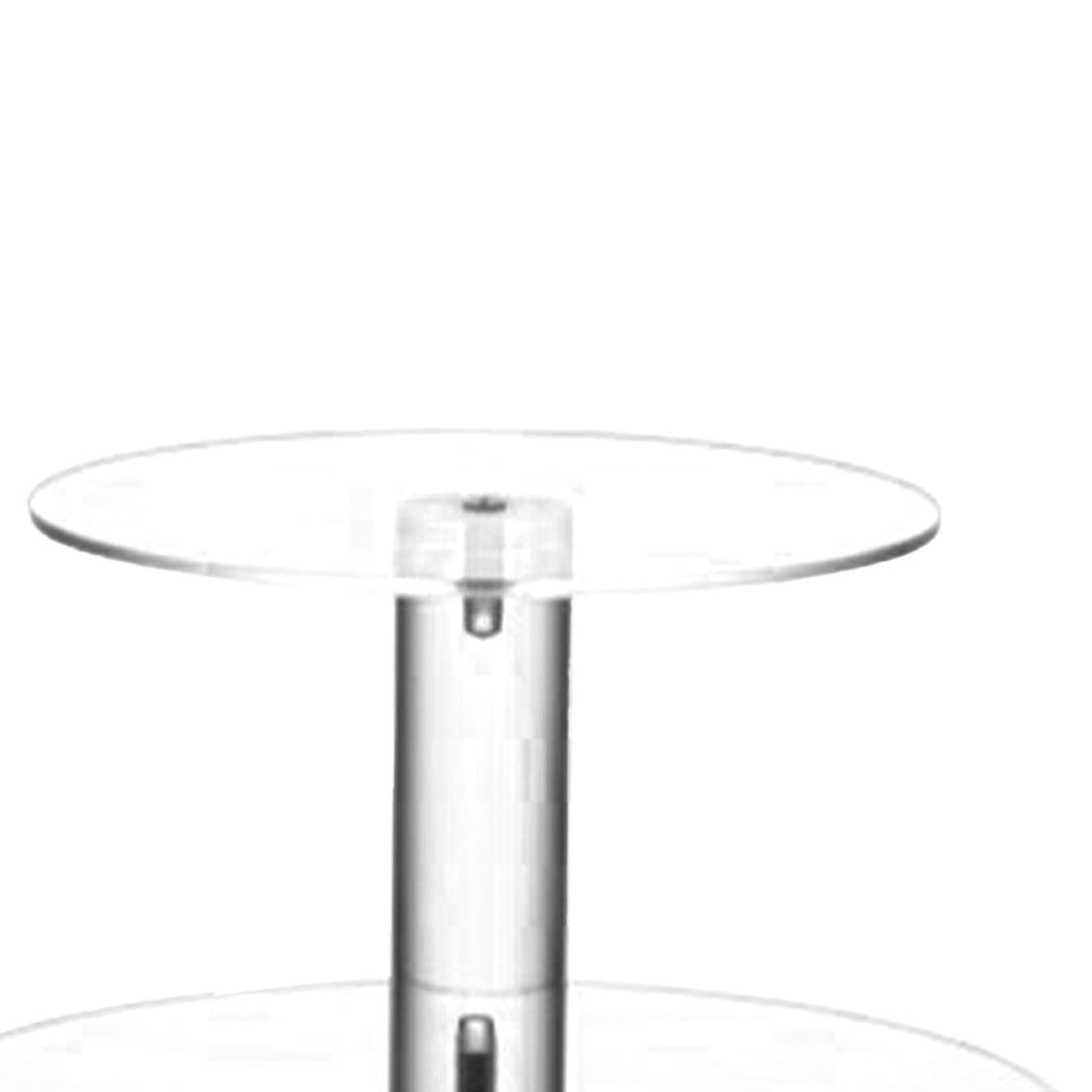 Cupcake Stand Multi Round Tiers Transparent Acrylic High Stability Cupcake Tower for Display Serving Party 3 Tier