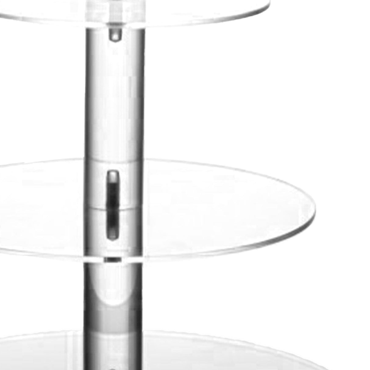 Cupcake Stand Multi Round Tiers Transparent Acrylic High Stability Cupcake Tower for Display Serving Party 3 Tier