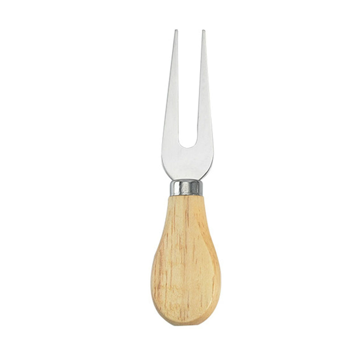Cheese Knives Set Stainless Steel Blade Ergonomic Handle Cheese Cutter Fork with Wooden Box for Pizza Bread