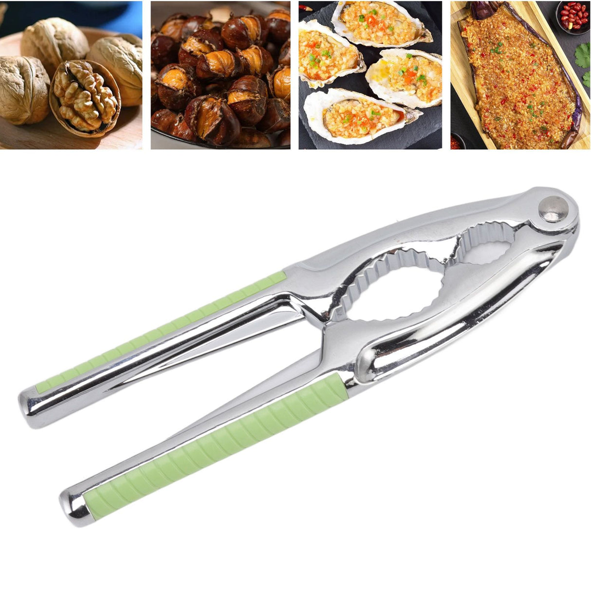 Nut Cracker Tool Multifunctional Handheld Walnut Clip Nut Shell Garlic Peeling Plier Peeler Tool for Kitchen