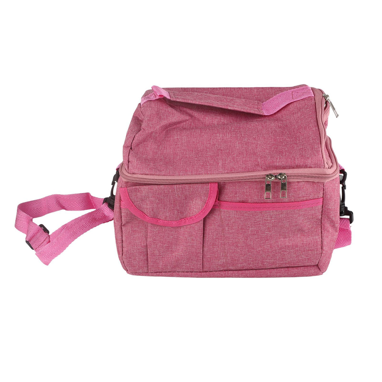 Rose Red Breastmilk Cooler Transport Bag Waterproof Large Double Layer Insulation Lunchbox Shoulder Bag