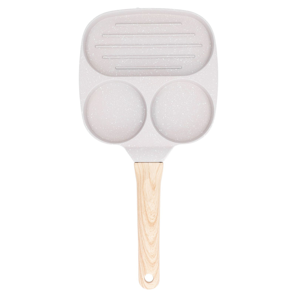 Egg Frying Pan Stick Proof Even Heating Flat Base Aluminum Alloy Pancake Pan for Induction Cooker Gas Stove 3 Cups