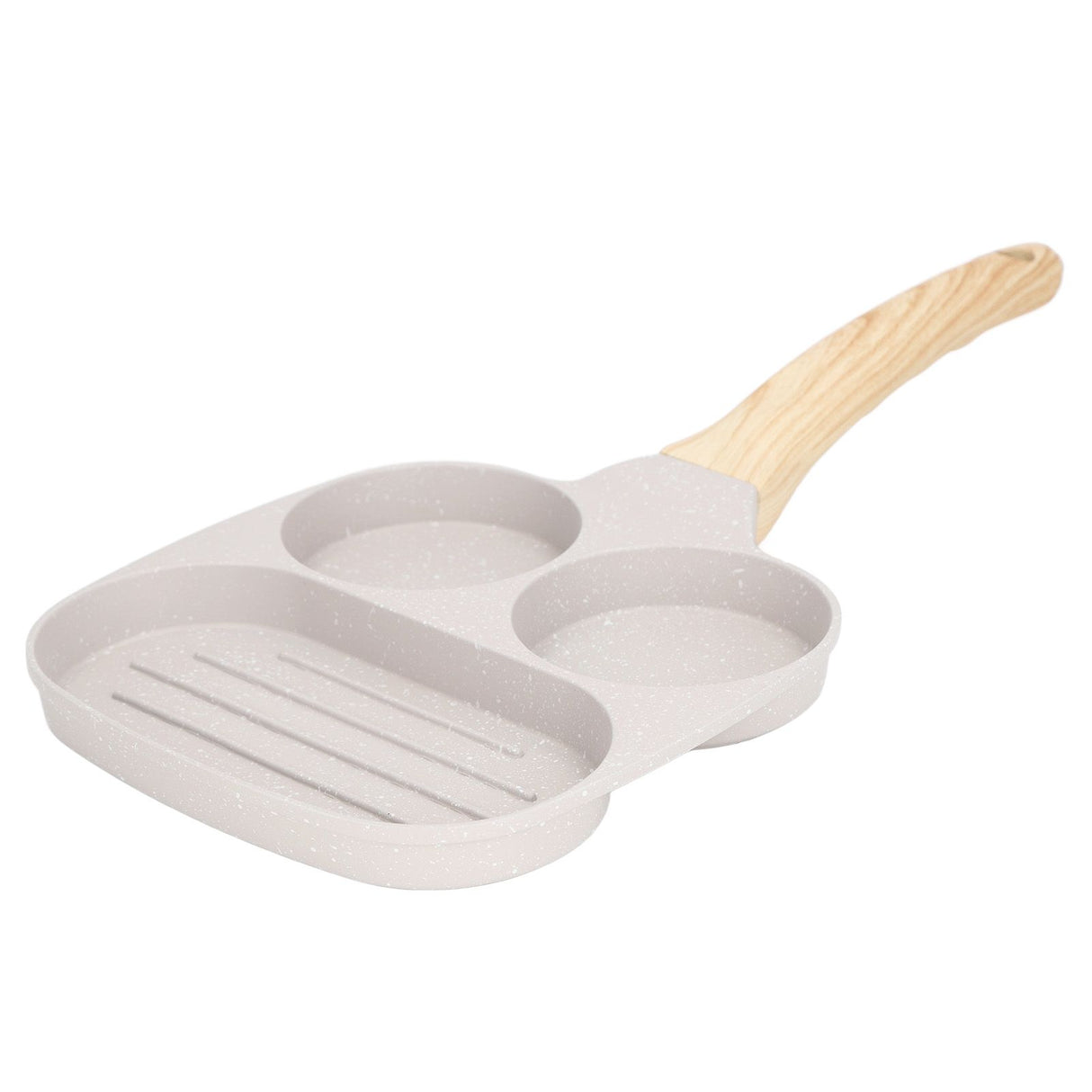 Egg Frying Pan Stick Proof Even Heating Flat Base Aluminum Alloy Pancake Pan for Induction Cooker Gas Stove 3 Cups