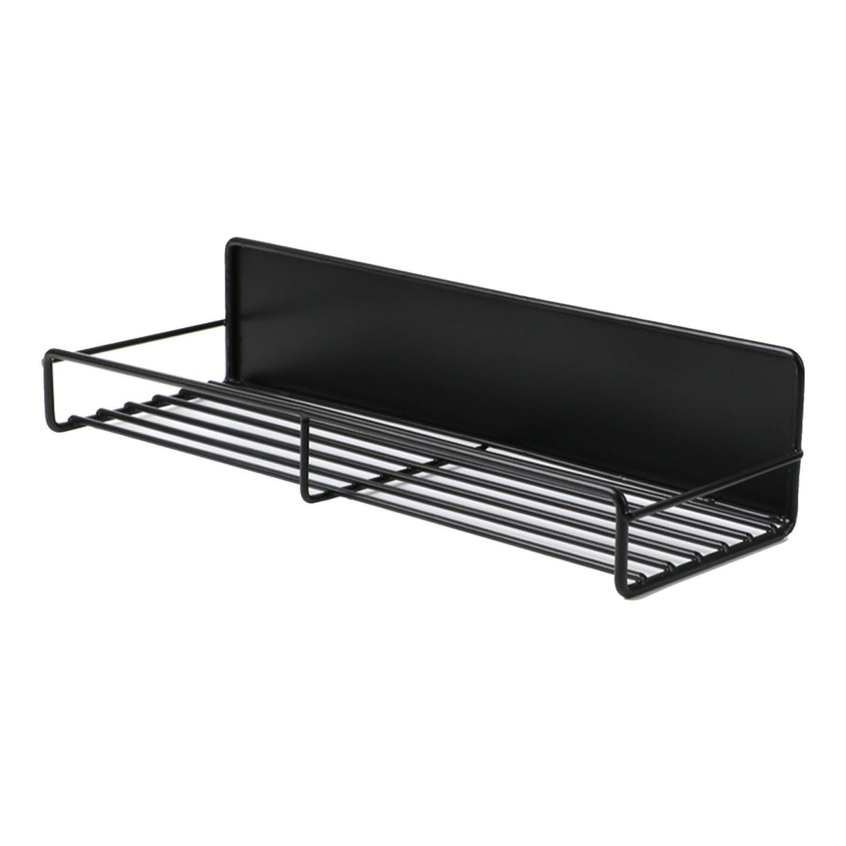 Wall Mounted Magnetic Shelf Refrigerator Punch Free Seasoning Rack Metal Storage Rack 30x10.5x7cm/11.8x4.1x2.8in