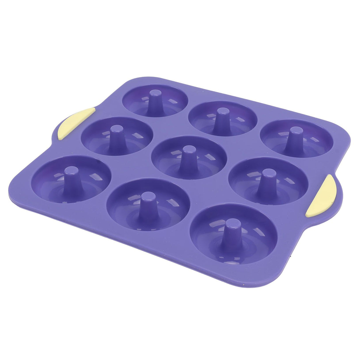Silicone Donut Mold 9 Cavity Prevents Stick Safe Heat Resistance Doughnut Pan Set for Cake Biscuit Bagels Muffins Royalblue