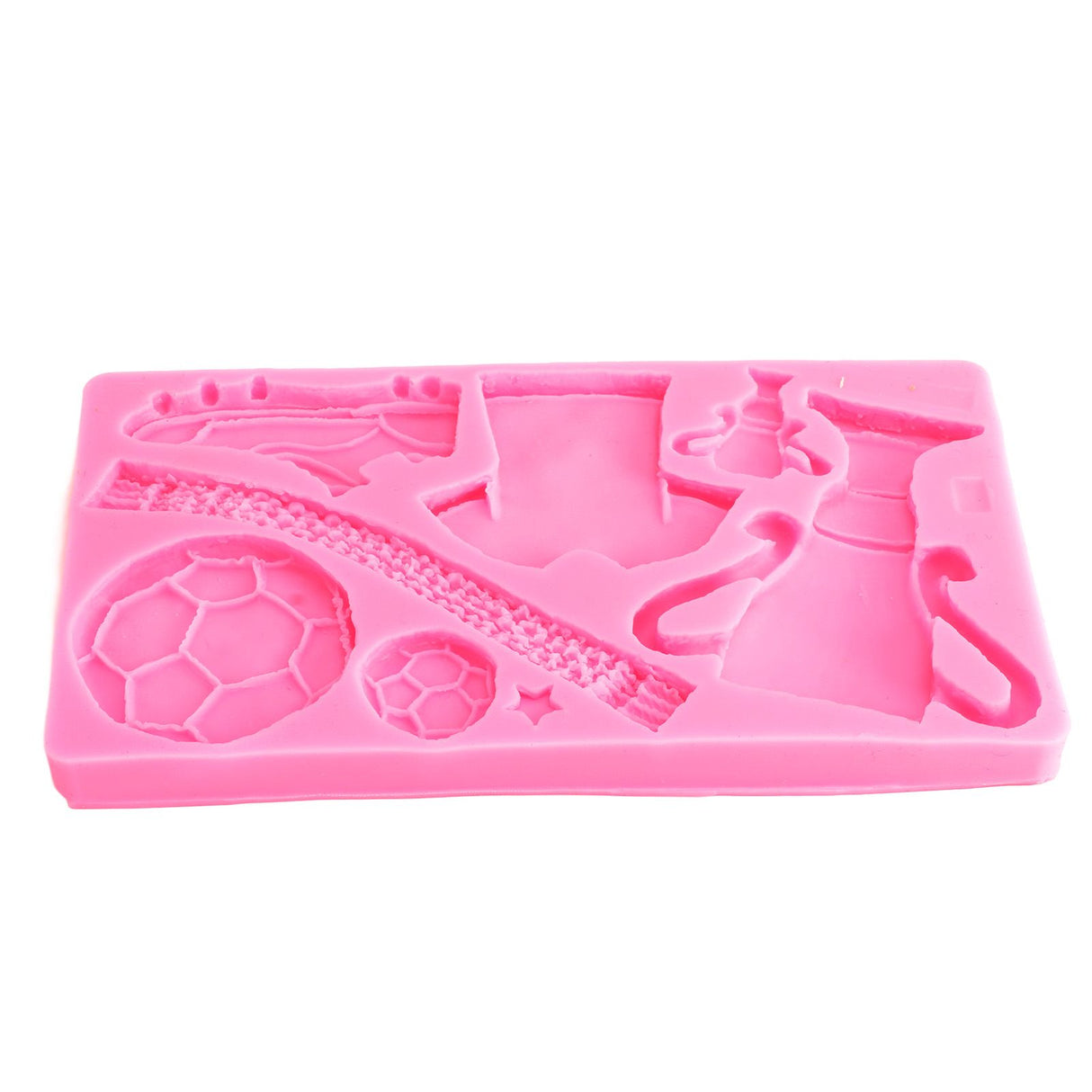 Football Trophy Silicone Fondant Molds Clothes Shoes Cake Chocolate Mould DIY Baking Mold Pink