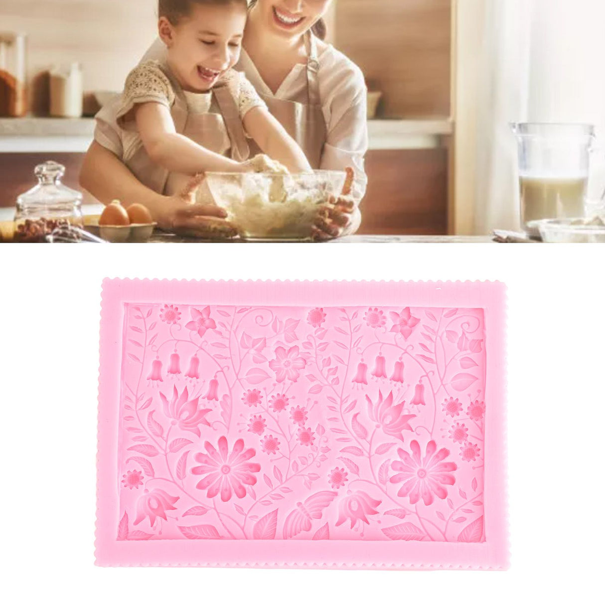 Flower Shaped Silicone Molds Fondant Chocolate Cake Decorative Mold DIY Bake Tool