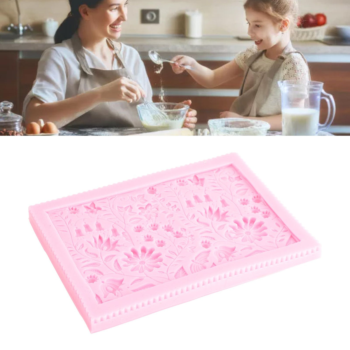 Flower Shaped Silicone Molds Fondant Chocolate Cake Decorative Mold DIY Bake Tool
