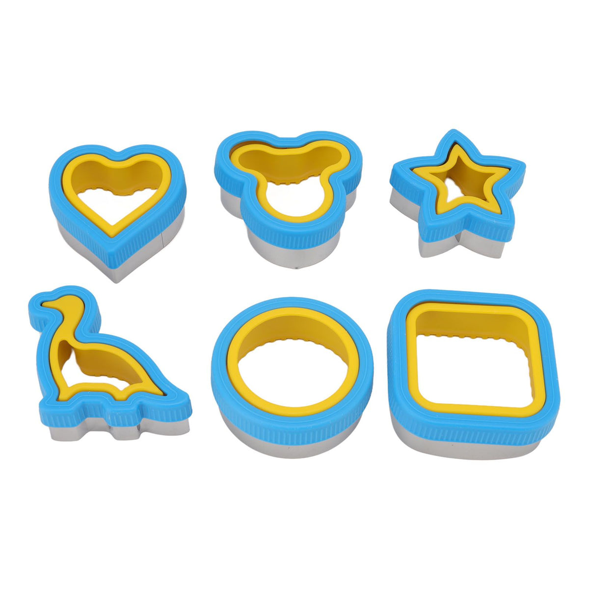 Sandwich Cutter Prevent Slip Rust Proof Cartoon Bread Press Mold for Pancake Rice Cheese Fruits 6pcs