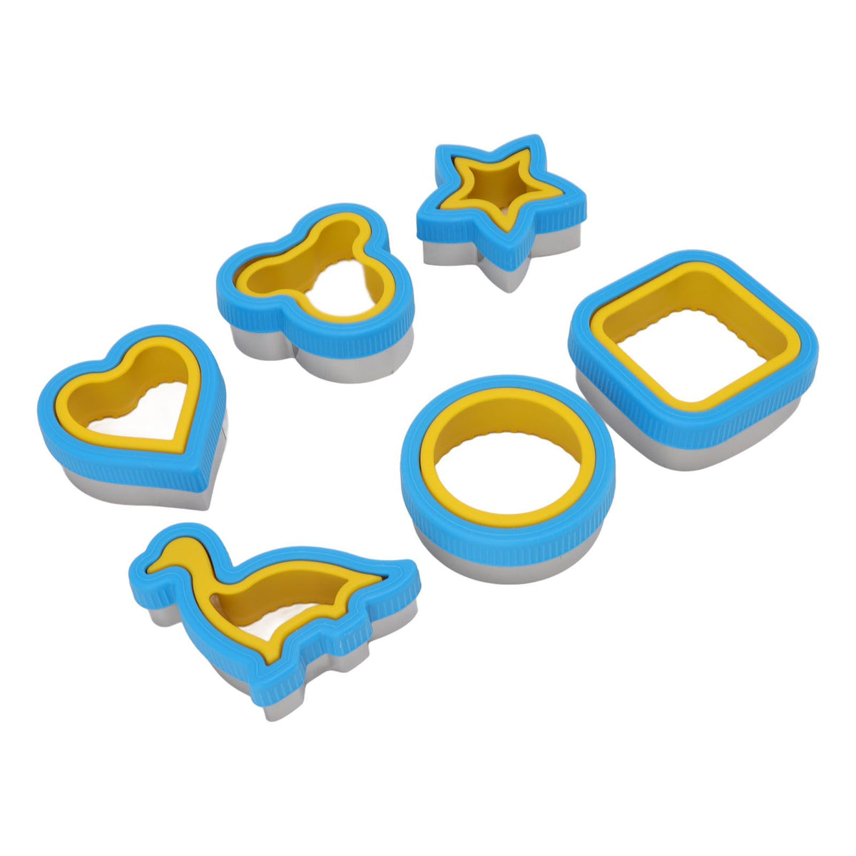 Sandwich Cutter Prevent Slip Rust Proof Cartoon Bread Press Mold for Pancake Rice Cheese Fruits 6pcs