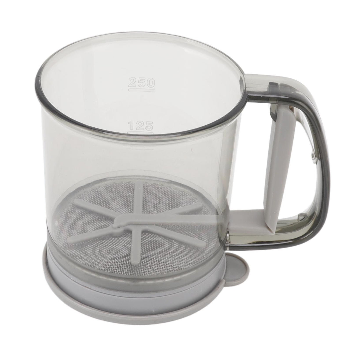 Flour Sifter Cup Handheld Double Layer Filter Mesh Flour Strainer Colander with Lid for Kitchen Supplies Baking Tools
