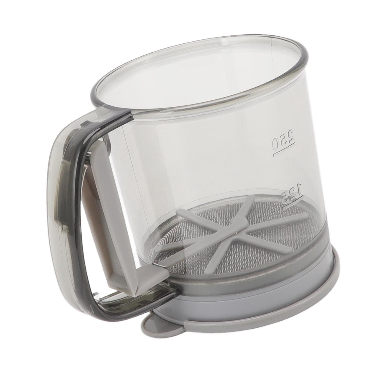 Flour Sifter Cup Handheld Double Layer Filter Mesh Flour Strainer Colander with Lid for Kitchen Supplies Baking Tools