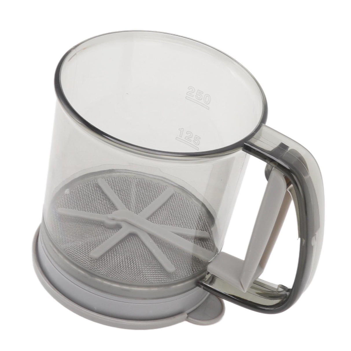 Flour Sifter Cup Handheld Double Layer Filter Mesh Flour Strainer Colander with Lid for Kitchen Supplies Baking Tools