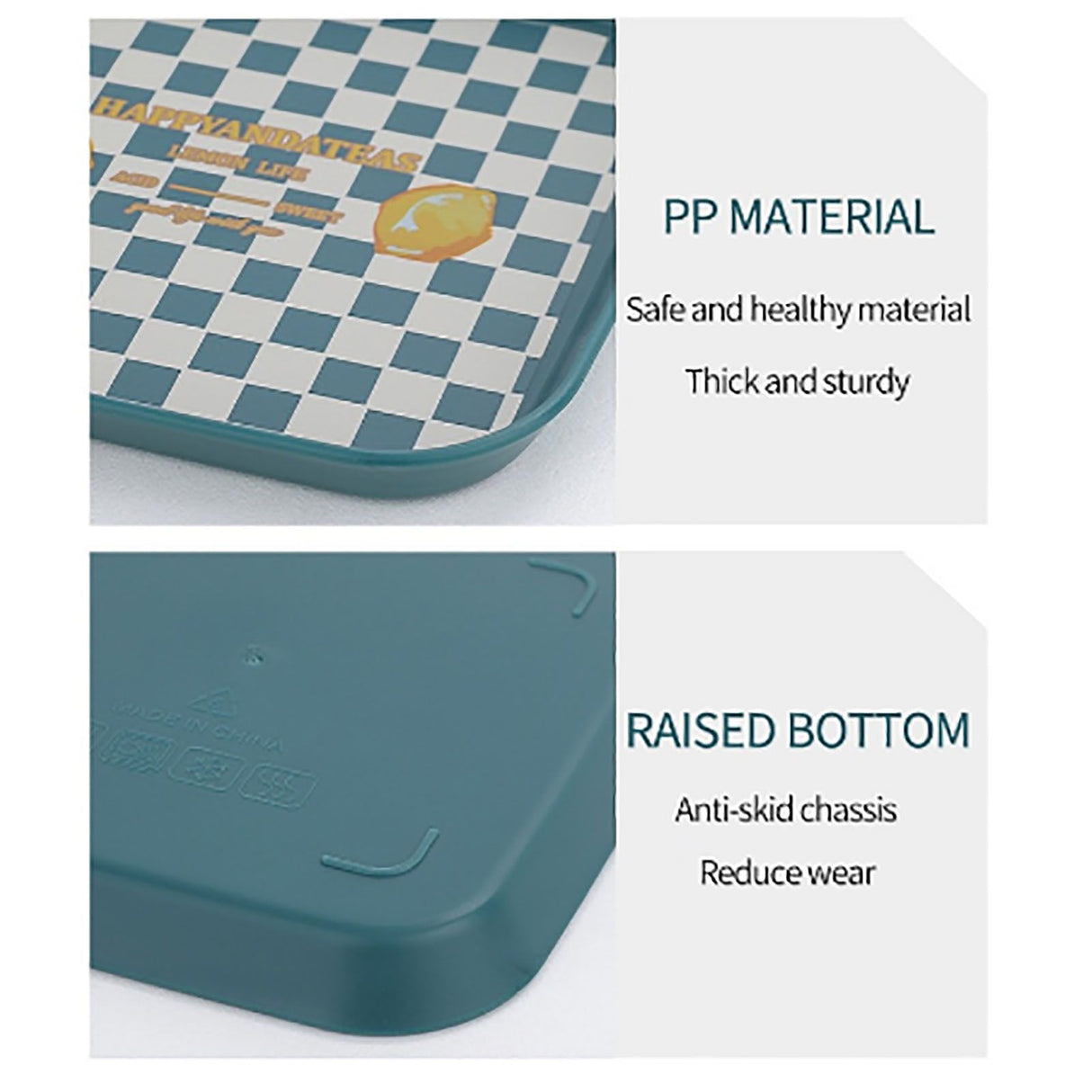4Pcs Spit Bone Dish Food Grade Plastic Household Food Residue Snack Pan Small Mini Patent Apple Banana Lemon Avocado