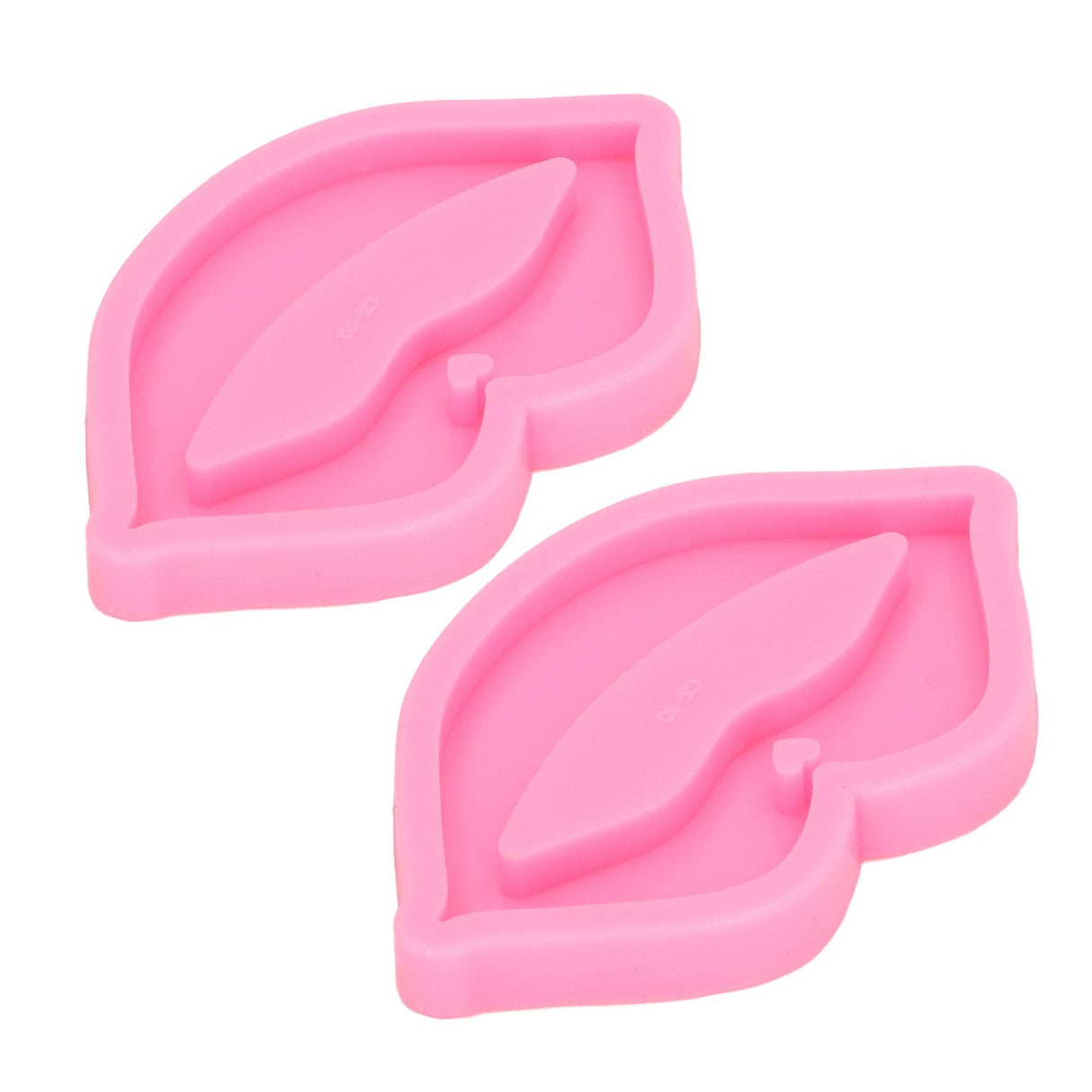 2pcs Lip Shape Silicone Molds Flexible DIY Fondant Molds Cake Decorating Molds for Cake Shop