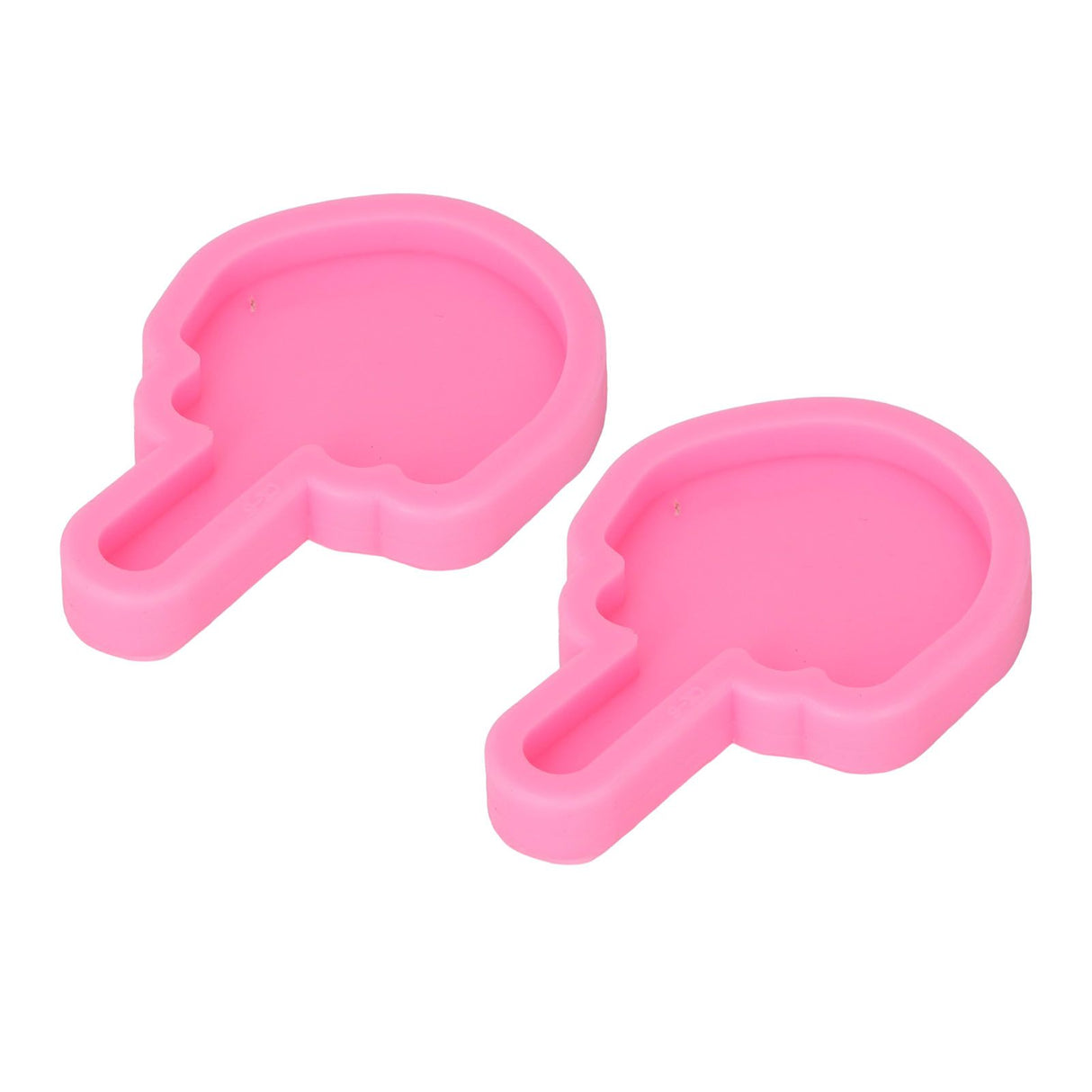 2 Pcs Fondant Molds Easy Cleaning DIY Making Food Grade Silicone Soft Elastic Chocolate Molds for Decorations